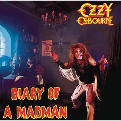 Image of Ozzy Osbourne Diary Of A Madman Red &amp; Black Swirl vinyl Sealed 2021 UK LP 19439883391