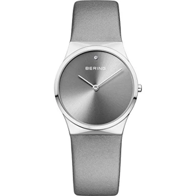 Image of BERING Women Analog Quartz Classic Collection Watch with Satin Strap and Sapphire Crystal 12130 609