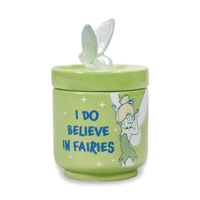 Image of Disney Half Moon Bay Tinkerbell Trinket Tray Gifts Home Decor Homeware Jewellery Dish &amp; Box Peter Pan For Women