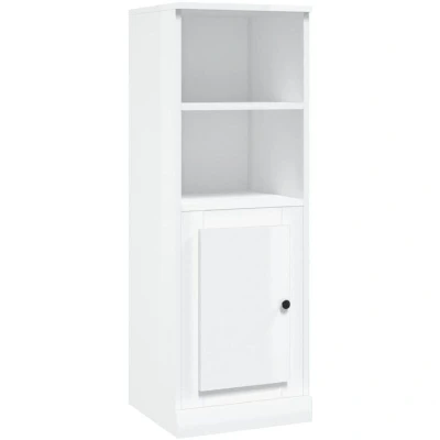 Image of vidaXL Highboard High Gloss White 36x35.5x103.5 cm Engineered Wood