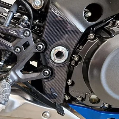 Image of Resin Bike Motorcycle 3D Stickers Compatible with Suzuki GSX S 1000 2022. Frame Guard Protector from Bumps and Scratches. Carbon Fiber Effect Gadget Moto