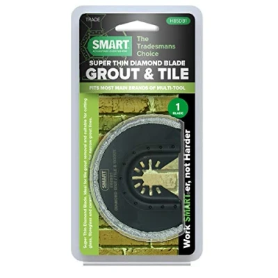 Image of Smart H85DB1 Trade 85 mm Super Thin Diamond Embedded Grout Blade, black, silver