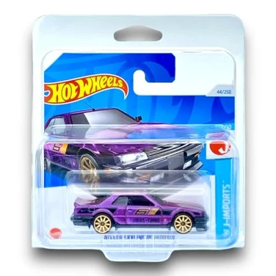 Image of Hot Wheels Nissan Skyline RS (KDR30) (Purple) 1/10 HW J Imports 2024 44/240 (Short Card) COMES IN A KLAS CAR KEEPER SHORT CARD PROTECTOR CASE HTC40