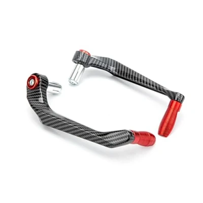 Image of Fydun Handlebar Brake Clutch Lever Hand Guard Protector, Motorcycle Protector 7/8Inch 22mm Universal Aluminum Alloy (red)