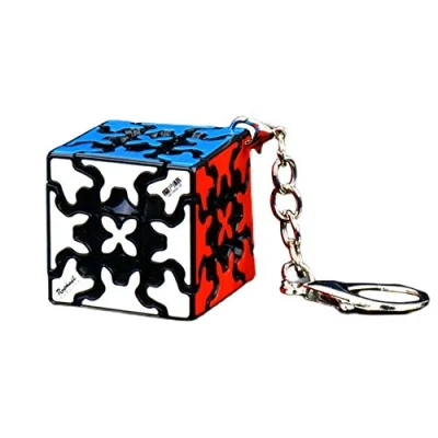 Image of Yealvin Keychain 3x3 Gear Cube, Mini Keyring Cube Twisty Puzzle, Brain Teasers 1.37 Inch