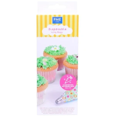 Image of PME EA24IB036 Easter Icing Piping Pack of 12 Disposable Bags, Plastic