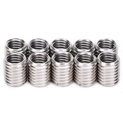 Image of 10Pcs Insert Nut Thread Repair Sleeve Threaded Bushing Screw Reducing Conversion Tool Female M8 x 1.25 Male M10 1.5