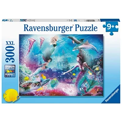 Image of Ravensburger Mermaid Kingdom 300 Piece Jigsaw Puzzle for Kids Age 9 Years Up