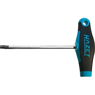 Image of HAZET 828 T45 Torx Profile T 45 Screwdriver with Burnished Tips Chrome Plated