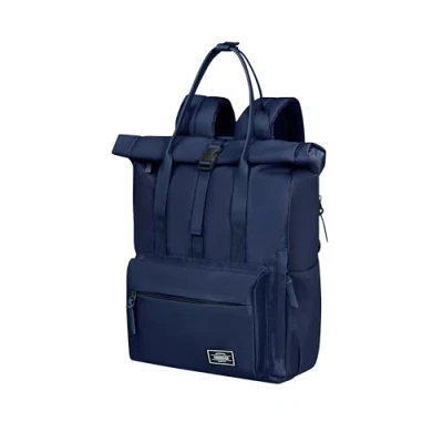 Image of American Tourister Unisex Laptop Backpack 15.6 Inch Backpack, Blue (Midnight Navy), 30,5 x 21 42,5 cm, Business