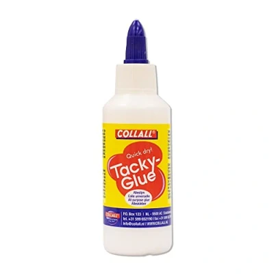 Image of JustArtsCrafts Quick Dry Tacky Glue, 100ml Perfect for Arts, Crafts &amp; DIY PVA Based, Flexible Strong Bond Adults Kids Use Paper, Cardboard, Wood, Ceramics