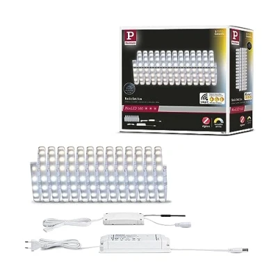 Image of Paulmann 78873 LED Strips MaxLED 500 Basic Set Smart Home Zigbee Tunable White 5m IP44 26W 230/24V 2750lm Silver Lighting Strip Splash Protected