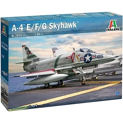 Image of Italeri ITA2826 A 4E/F/G Skyhawk Fall Scale Model kit, Multi Colored