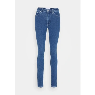 Image of Calvin Klein Jeans HIGH RISE Skinny Fit, Women&#039;s, Size: 24x30, Denim medium