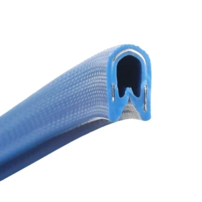 Image of Standard BLUE rubber car edge protective trim 14mm x 8.5mm
