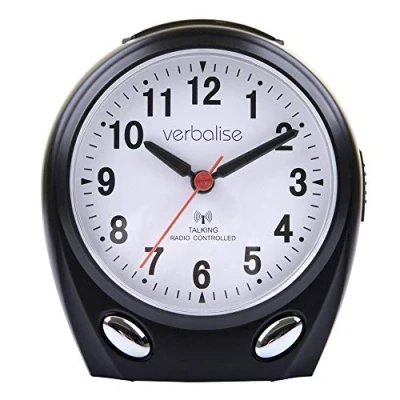 Image of VTC 01BK Radio Controlled Talking Clock (Black)