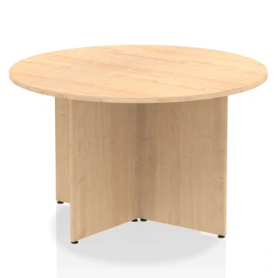 Image of Impulse 1200mm Round Table Maple Top Arrowhead Leg