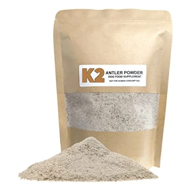 Image of Deer Antler Powder for Dogs Natural Supplement Food Topper Rich in Protein &amp; Minerals (600g)
