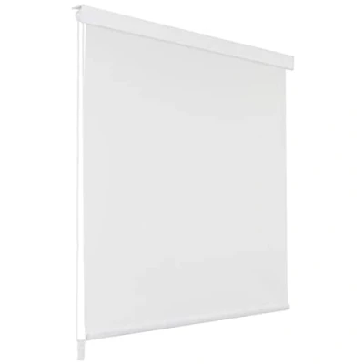 Image of Iiaky Shower Roller Blind 80x240 cm White Waterproof Wet Room Bathroom Heavy Duty Curtain,Anti Mould Mildew Resistant,Washable and Easy Dry