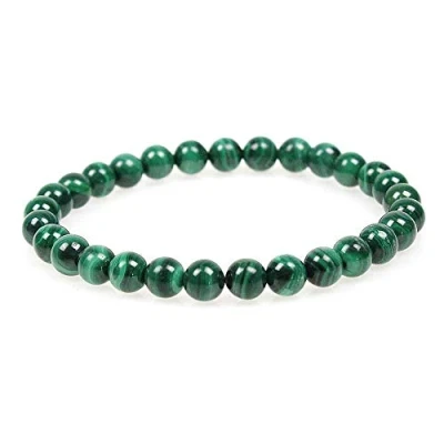 Image of MJDCB 6mm Natural Malachite Beads Bracelet Healing Crystals Bracelets