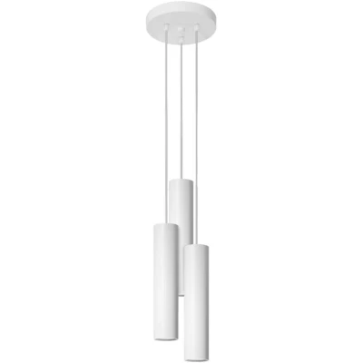 Image of Lagos Cluster Pendant Ceiling Light, White, 3x GU10