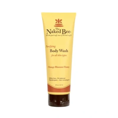 Image of The Naked Bee Sulfate Free Body Wash Shower Gel All Skin Types Hypoallergenic Orange Blossom Honey, 237ml Hydrating, Cruelty Free, Paraben and Organic Skincare