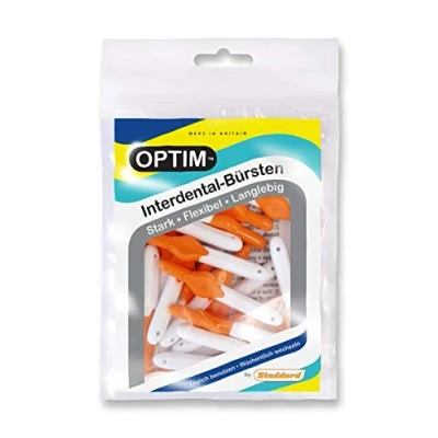 Image of OPTIM Interdental Brushes Pack of 16 Orange 0.45 mm Size 1