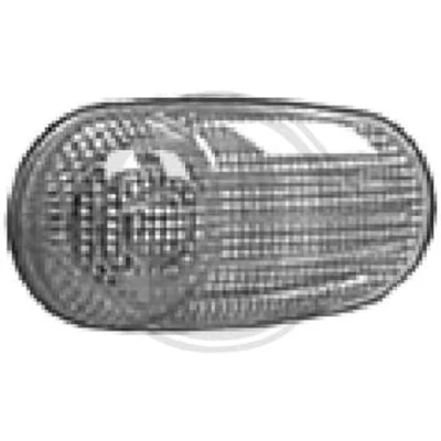 Image of 0000060679487, 0000060683294, 51822766, 60679487, 60683294 Turn Signal DIEDERICHS 3041079 white lateral installation, Left Front, Right Front