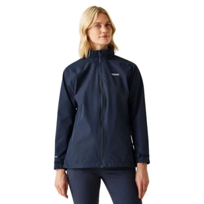 Image of Regatta Women&#039;s Water repellent Daysha II Waterproof Jacket Navy, Size: 12