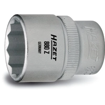 Image of HAZET 880Z 22 mm 12 Point Traction Profile Socket Chrome Plated/Polished