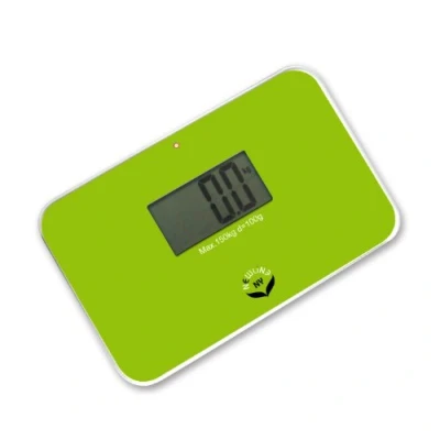 Image of NewlineNY Lightest Step On Super Mini Travel Bathroom Scale, SBB0638SM GN Green