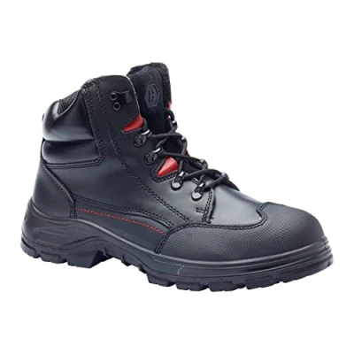 Image of Blackrock Panther Lightweight Safety Boots S3 Steel Toe Cap Mens Women Shoes, Water Resistant Protective Midsole, Leather Work Boots, Anti Slip Static Size 3