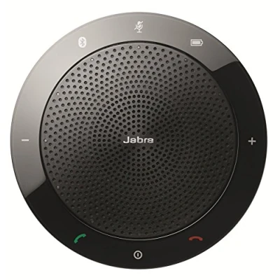 Image of Jabra Speak 510+ Speaker Phone Microsoft Certified Portable Conference with Bluetooth Adapter and USB Connect Laptops, Smartphones Tablets, Black