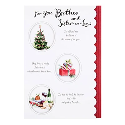 Image of Hallmark Brother and Sister in Law Christmas Card &#039;Merry Christmas&#039; Medium