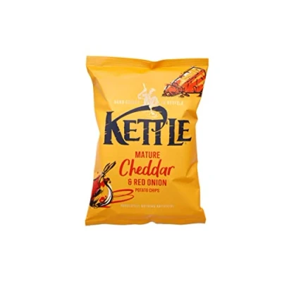 Image of Kettle Mature Cheddar &amp; Red Onion Chips, 130g