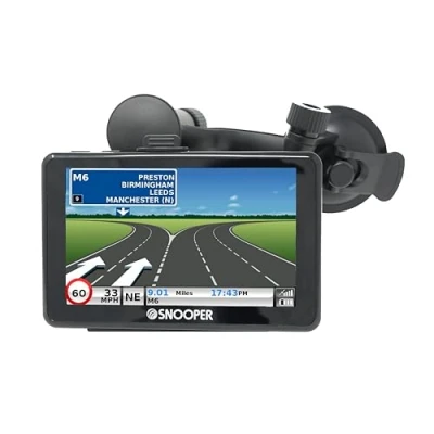 Image of Snooper Ventura SC5900 DVR Caravan and Motorhome Sat Nav with Built In HD Dashcam, Speed Camera Location Loop Recording Includes Free Lifetime EU Map Updates 5 Inch LCD Display Black