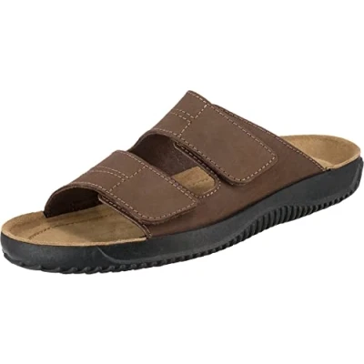 Image of Beck Men&#039;s Ben Slippers, Brown, 10 UK