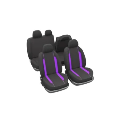 Image of DBS 1012867 Universal Non Slip Washable Car Seat Covers Purple