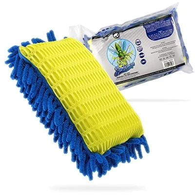 Image of Nuke Guys Bug Swiper 2 in 1 insect sponge wash pad washing for a professional car premium microfibre care