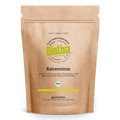 Image of Biotiva Catnip Organic 100g Nepeta cataria Catswort packed and controlled in Germany (DE ECO 005)