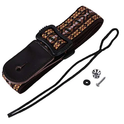 Image of Ukulele Strap Hawaiian Ethnic Style Guitar Adjustable Shoulder 70‑120cm for Adults Children Gifts(19 * 5 4cm Yellow) Ukri accessoriesUkulele accessories