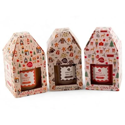 Image of Pan Aroma Christmas Scented Candle Variety Gift Set of 3