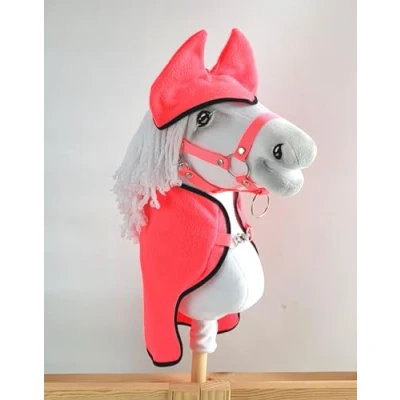 Image of Set for Hobby Horse A3: derka + ear pads neon pink