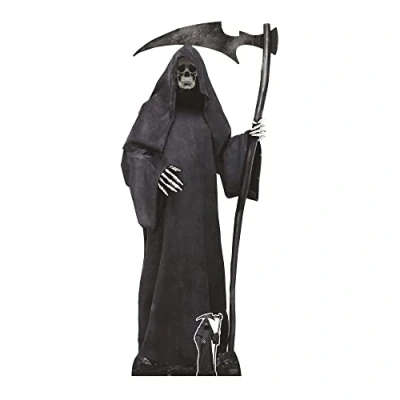 Image of Star Cutouts SC4120 Grim Reaper Lifesize Cardboard Cutout With Mini