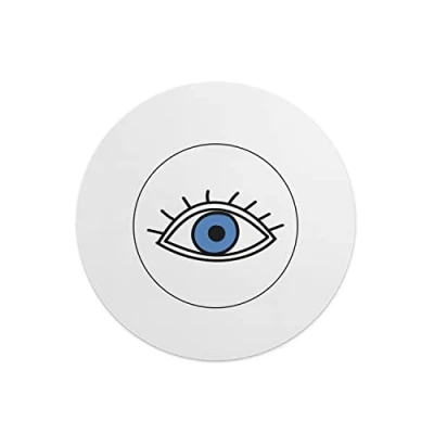 Image of Questo Casa, Round Digital Printed Mouse Pad, Non Slip Base, for Office and Home, Diameter:22cm