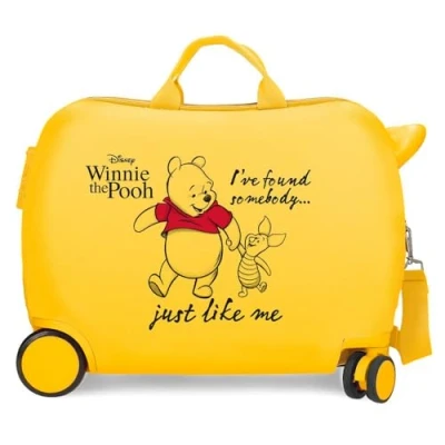Image of Disney Winnie The Pooh Children&#039;s Suitcase Ochre 50 x 39 20 cm Rigid ABS Side Combination Closure 78L 1.8 kg 4 Wheels Hand Luggage, Lemon Tree,