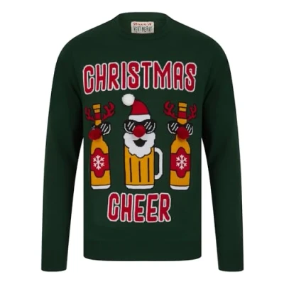Image of Tokyo Laundry Men&#039;s Christmas Cheer Novelty Knitted Crew Neck Jumper