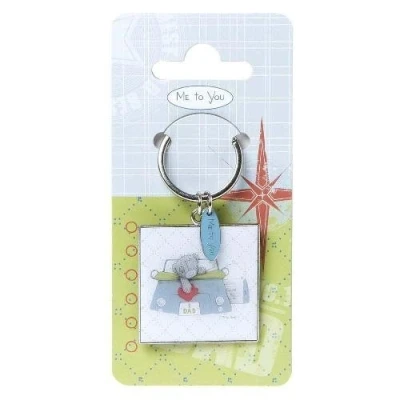 Image of Me to You Fathers Day No 1 Dad Keyring G01K0153 by Carte Blanche