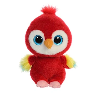 Image of YooHoo Lora Scarlet Macaw 8in 61117 Red