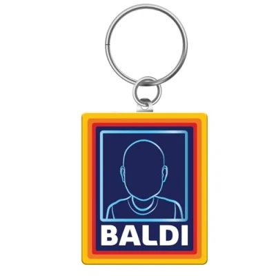 Image of SC Products Baldi Funny Keyrings For Men Bald Joke Gifts Dad Keyring Grandad Secret Santa